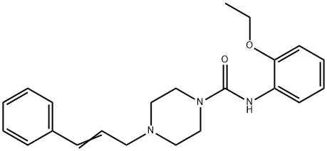 N-(2-ethoxyphenyl)-4-[(E)-3-phenylprop-2-enyl]piperazine-1-carboxamide Structure