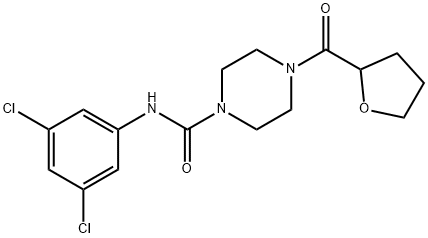 892803-16-6 N-(3,5-dichlorophenyl)-4-(oxolane-2-carbonyl)piperazine-1-carboxamide