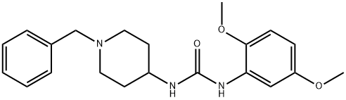 1-(1-benzylpiperidin-4-yl)-3-(2,5-dimethoxyphenyl)urea,892805-59-3,结构式