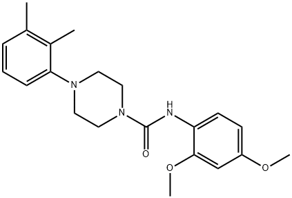 N-(2,4-dimethoxyphenyl)-4-(2,3-dimethylphenyl)piperazine-1-carboxamide Structure