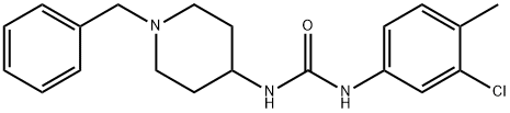 1-(1-benzylpiperidin-4-yl)-3-(3-chloro-4-methylphenyl)urea Struktur