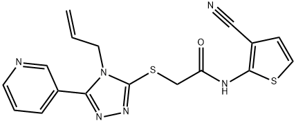 893002-98-7 N-(3-cyanothiophen-2-yl)-2-[(4-prop-2-enyl-5-pyridin-3-yl-1,2,4-triazol-3-yl)sulfanyl]acetamide