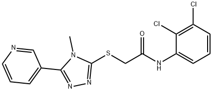 N-(2,3-dichlorophenyl)-2-[(4-methyl-5-pyridin-3-yl-1,2,4-triazol-3-yl)sulfanyl]acetamide Structure