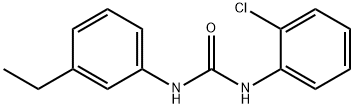 1-(2-chlorophenyl)-3-(3-ethylphenyl)urea 结构式