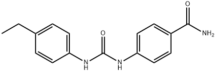 4-[(4-ethylphenyl)carbamoylamino]benzamide 化学構造式
