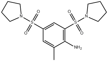 2-methyl-4,6-bis(pyrrolidin-1-ylsulfonyl)aniline,893774-48-6,结构式