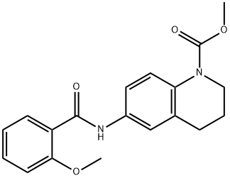 methyl 6-[(2-methoxybenzoyl)amino]-3,4-dihydro-2H-quinoline-1-carboxylate Structure