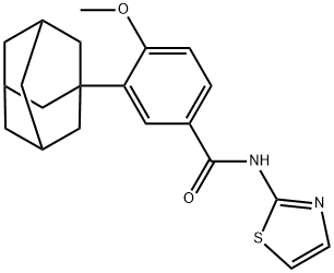 3-(1-adamantyl)-4-methoxy-N-(1,3-thiazol-2-yl)benzamide Structure