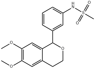 N-[3-(6,7-dimethoxy-3,4-dihydro-1H-isochromen-1-yl)phenyl]methanesulfonamide Structure