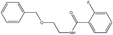 2-fluoro-N-(2-phenylmethoxyethyl)benzamide Structure