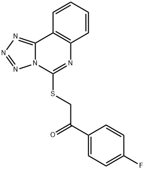 1-(4-fluorophenyl)-2-(tetrazolo[1,5-c]quinazolin-5-ylsulfanyl)ethanone Structure