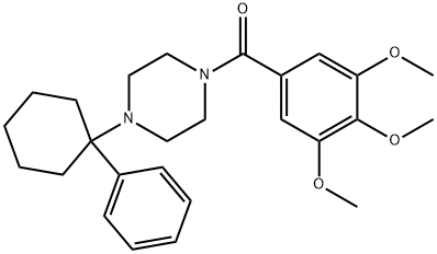 [4-(1-phenylcyclohexyl)piperazin-1-yl]-(3,4,5-trimethoxyphenyl)methanone Structure