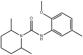 N-(2-methoxy-5-methylphenyl)-2,6-dimethylpiperidine-1-carboxamide Structure