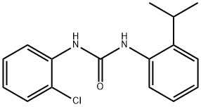 1-(2-chlorophenyl)-3-(2-propan-2-ylphenyl)urea 化学構造式