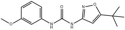 1-(5-tert-butyl-1,2-oxazol-3-yl)-3-(3-methoxyphenyl)urea 化学構造式