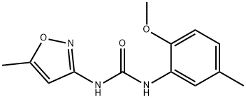 1-(2-methoxy-5-methylphenyl)-3-(5-methyl-1,2-oxazol-3-yl)urea Structure