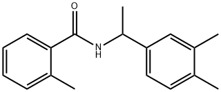 N-[1-(3,4-dimethylphenyl)ethyl]-2-methylbenzamide Struktur