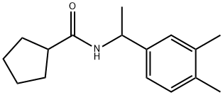 N-[1-(3,4-dimethylphenyl)ethyl]cyclopentanecarboxamide Struktur