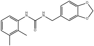 1-(1,3-benzodioxol-5-ylmethyl)-3-(2,3-dimethylphenyl)urea Structure