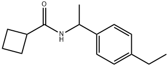 N-[1-(4-ethylphenyl)ethyl]cyclobutanecarboxamide Structure