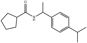 N-[1-(4-propan-2-ylphenyl)ethyl]cyclopentanecarboxamide,894629-03-9,结构式