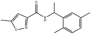 N-[1-(2,5-dimethylphenyl)ethyl]-5-methyl-1,2-oxazole-3-carboxamide Structure