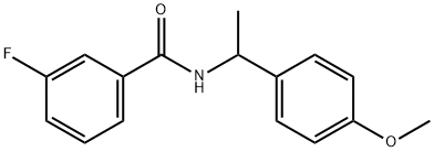 3-fluoro-N-[1-(4-methoxyphenyl)ethyl]benzamide Structure