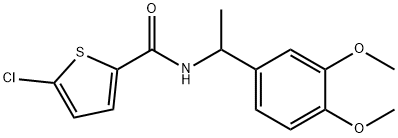 5-chloro-N-[1-(3,4-dimethoxyphenyl)ethyl]thiophene-2-carboxamide,894649-11-7,结构式