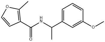N-[1-(3-methoxyphenyl)ethyl]-2-methylfuran-3-carboxamide Structure