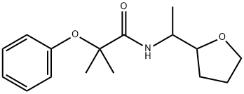 2-methyl-N-[1-(oxolan-2-yl)ethyl]-2-phenoxypropanamide Struktur