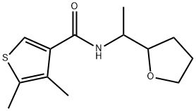 4,5-dimethyl-N-[1-(oxolan-2-yl)ethyl]thiophene-3-carboxamide Struktur