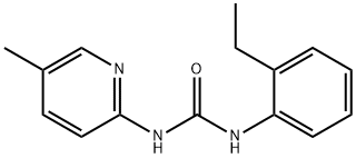 1-(2-ethylphenyl)-3-(5-methylpyridin-2-yl)urea Struktur