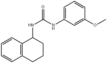 1-(3-methoxyphenyl)-3-(1,2,3,4-tetrahydronaphthalen-1-yl)urea Structure
