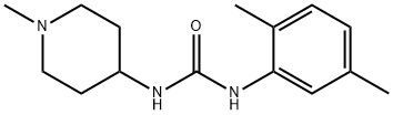 1-(2,5-dimethylphenyl)-3-(1-methylpiperidin-4-yl)urea 化学構造式