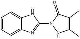 2-(1H-benzimidazol-2-yl)-4,5-dimethyl-1H-pyrazol-3-one Structure