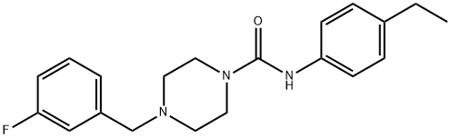 N-(4-ethylphenyl)-4-[(3-fluorophenyl)methyl]piperazine-1-carboxamide Structure