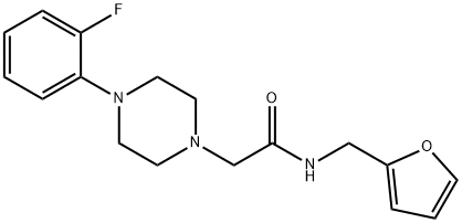 2-[4-(2-fluorophenyl)piperazin-1-yl]-N-(furan-2-ylmethyl)acetamide Structure