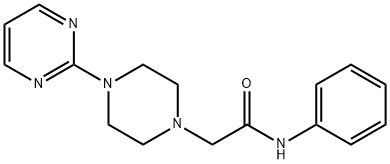 N-phenyl-2-(4-pyrimidin-2-ylpiperazin-1-yl)acetamide Struktur