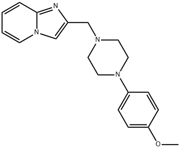 2-[[4-(4-methoxyphenyl)piperazin-1-yl]methyl]imidazo[1,2-a]pyridine Struktur