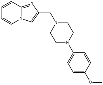 2-[[4-(4-methoxyphenyl)piperazin-1-yl]methyl]imidazo[1,2-a]pyridine 化学構造式