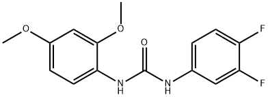 1-(3,4-difluorophenyl)-3-(2,4-dimethoxyphenyl)urea Structure