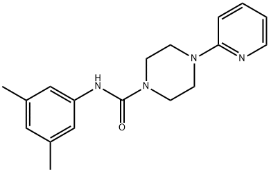 N-(3,5-dimethylphenyl)-4-pyridin-2-ylpiperazine-1-carboxamide Structure