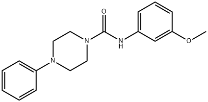 N-(3-methoxyphenyl)-4-phenylpiperazine-1-carboxamide Structure