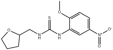 1-(2-methoxy-5-nitrophenyl)-3-(oxolan-2-ylmethyl)thiourea Structure