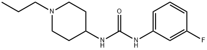 1-(3-fluorophenyl)-3-(1-propylpiperidin-4-yl)urea Structure