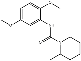 N-(2,5-dimethoxyphenyl)-2-methylpiperidine-1-carboxamide 化学構造式