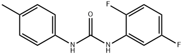 1-(2,5-difluorophenyl)-3-(4-methylphenyl)urea Struktur