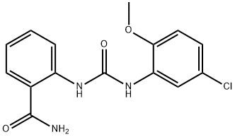 2-[(5-chloro-2-methoxyphenyl)carbamoylamino]benzamide Structure