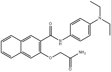 3-(2-amino-2-oxoethoxy)-N-[4-(diethylamino)phenyl]naphthalene-2-carboxamide Structure