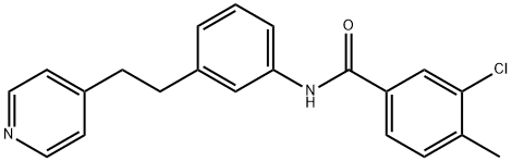 3-chloro-4-methyl-N-[3-(2-pyridin-4-ylethyl)phenyl]benzamide Structure